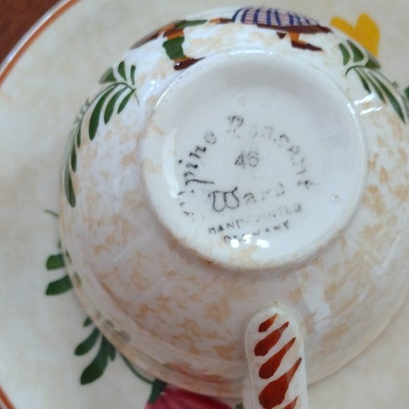 Vintage Authentic Alpine Peasant Ware - 2 teacups and 2 saucers - Picture 7 of 7